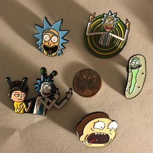 Rick and Morty pin set